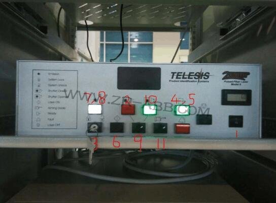 Telesis TMC420/TMC470打標(biāo)機(jī)控制器開機(jī)操作步驟