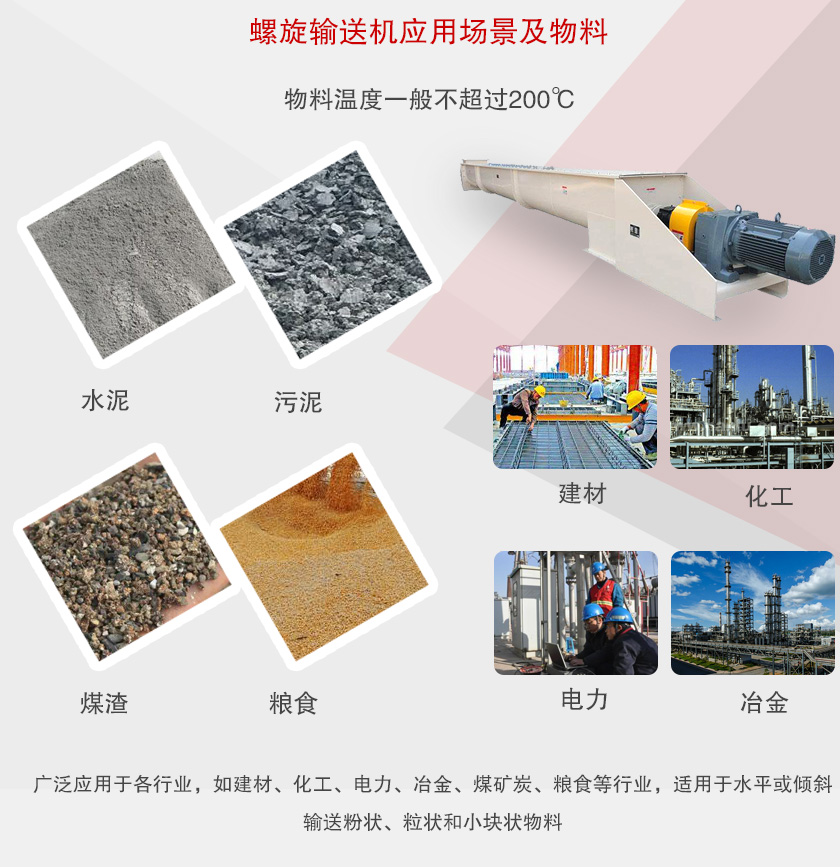 螺旋輸送機應用